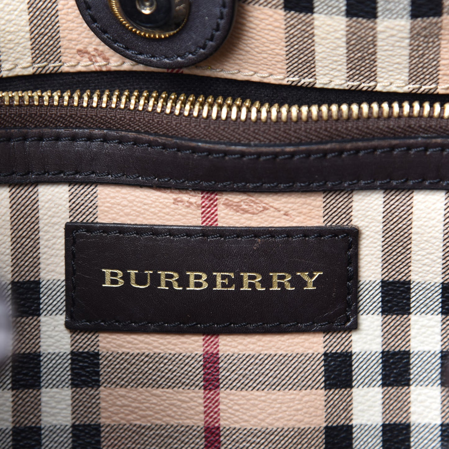Haymarket Check Large Canterbury Tote Chocolate
