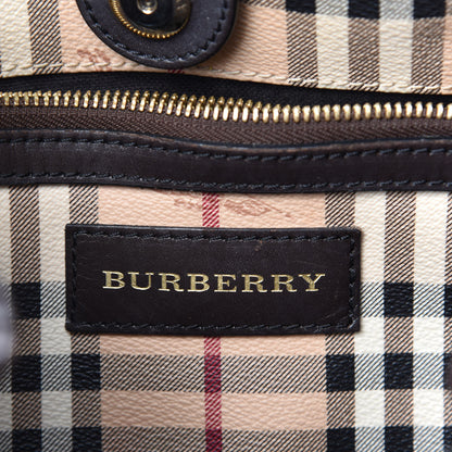 Burberry Haymarket Check Large Canterbury Tote Chocolate 13 of 16