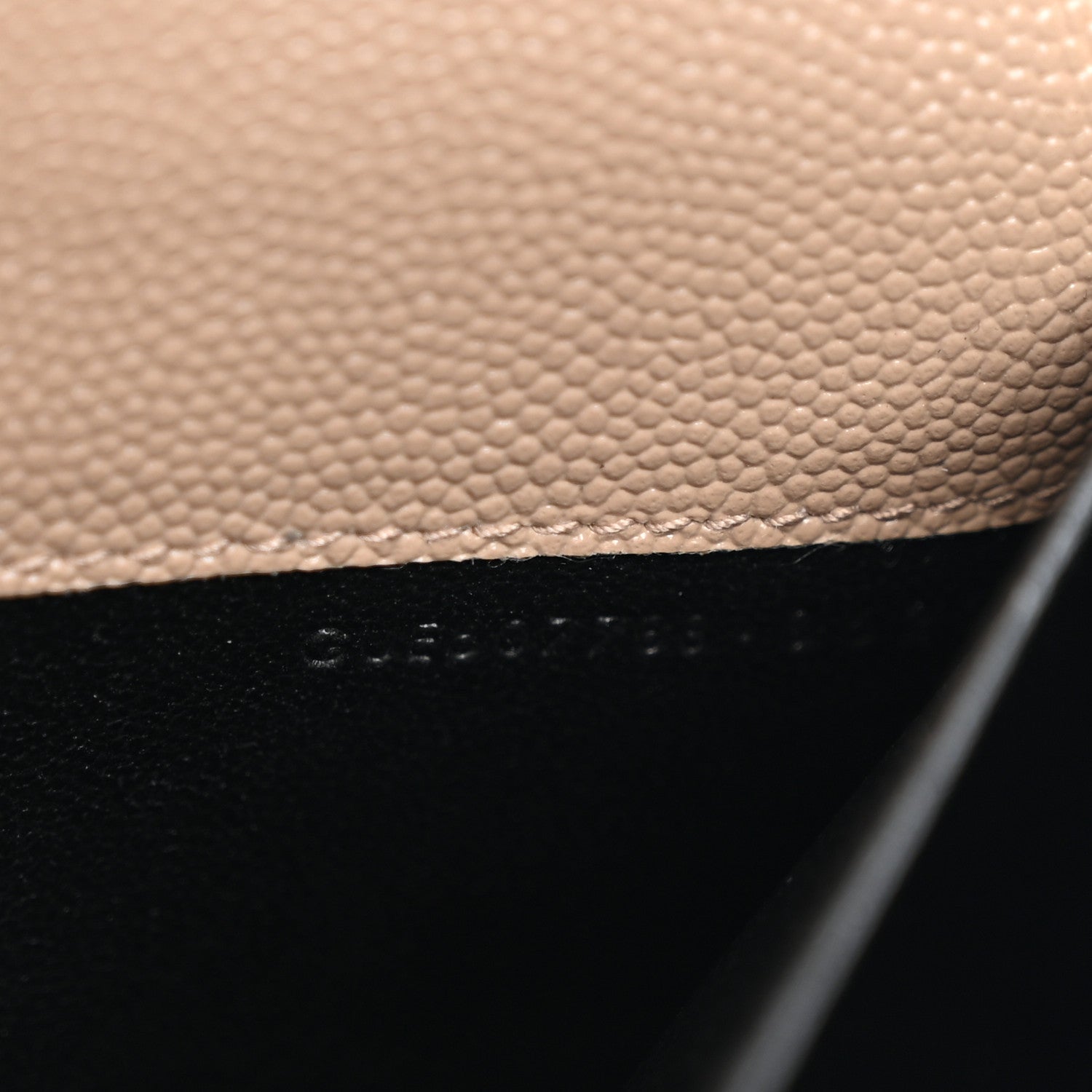 Saint Laurent Grain De Poudre Monogram Uptown Chain Wallet Dark Beige 8 of 14