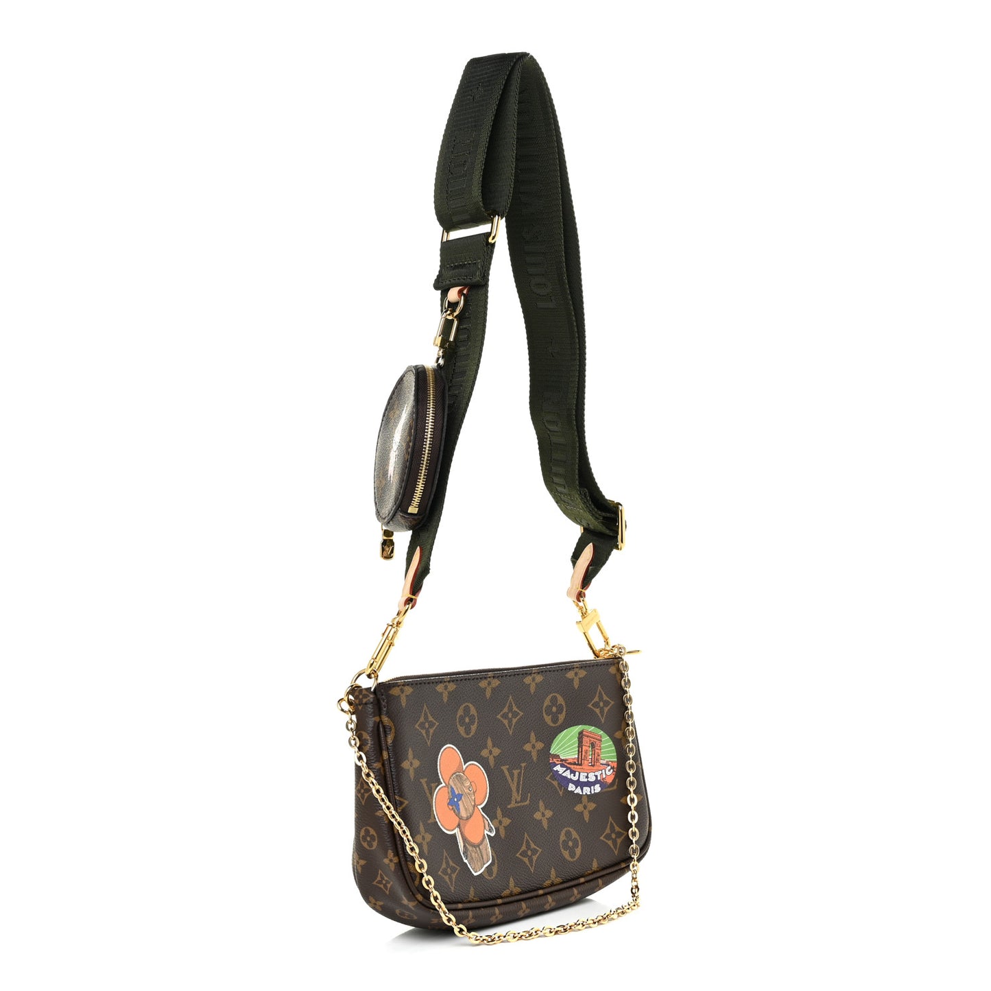 Monogram My LV World Tour Multi Pochette Accessories Kaki