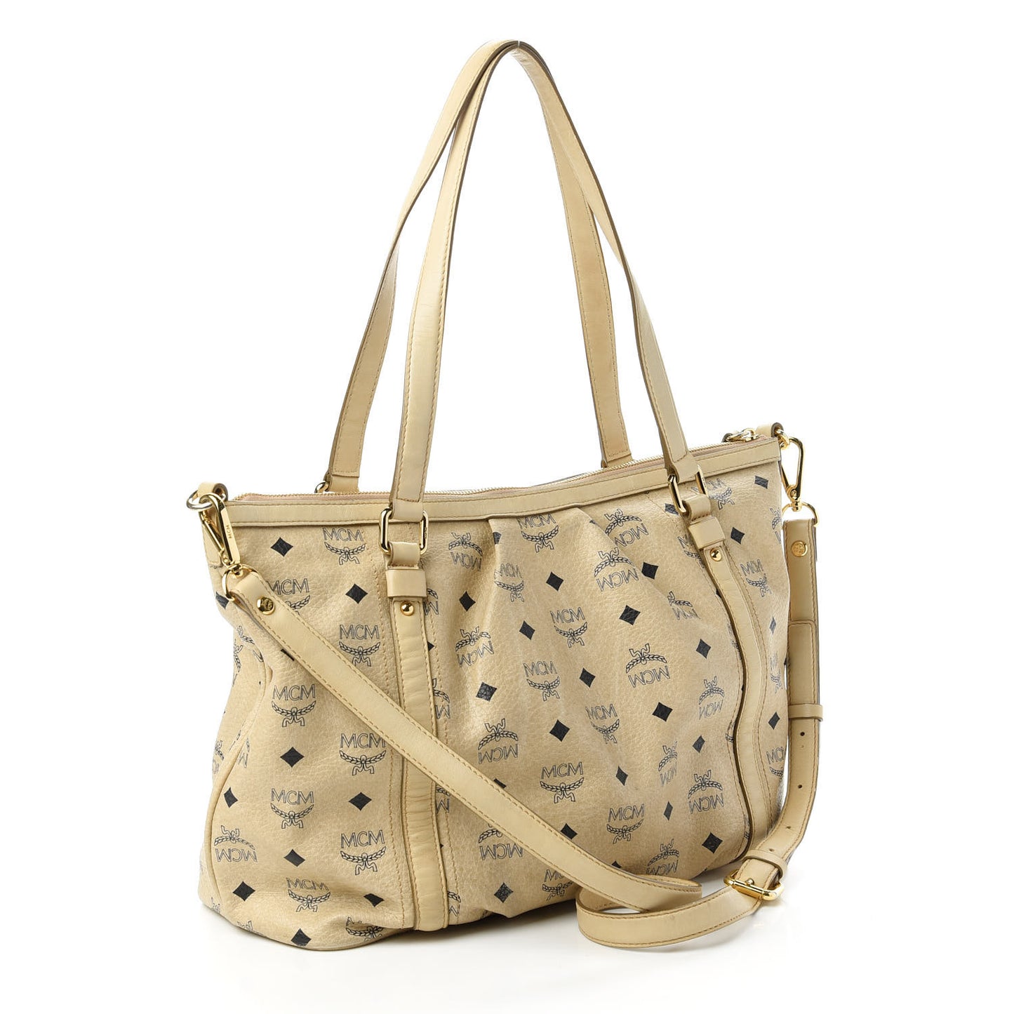 Visetos Medium Essentials Shopper Tote Beige