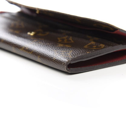 Louis Vuitton Monogram Emilie Wallet Red 5 of 17