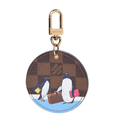 Louis Vuitton Damier Ebene Illustre Manchot Bag Charm Key Ring 1 of 4