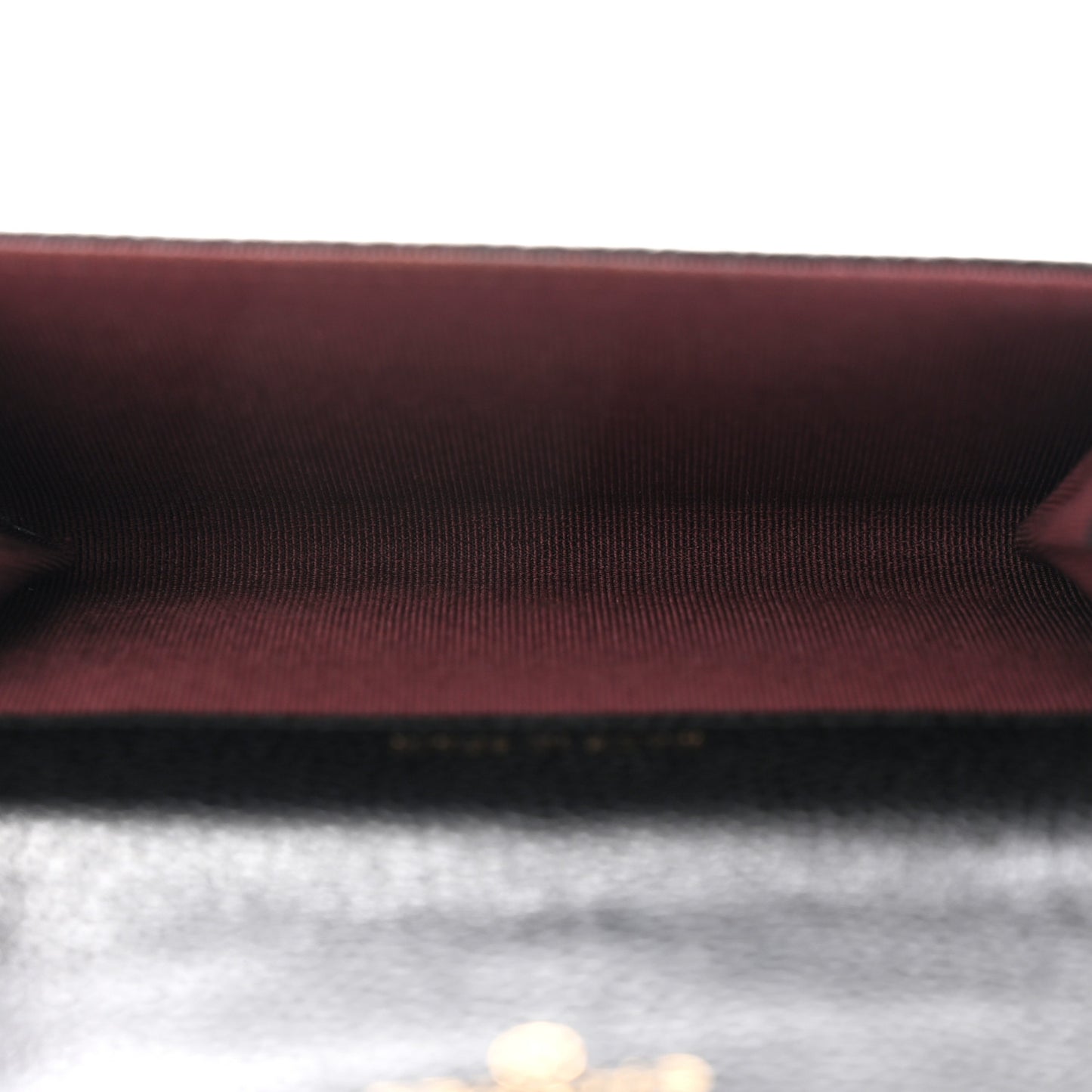 Caviar Quilted Flap Card Holder Black