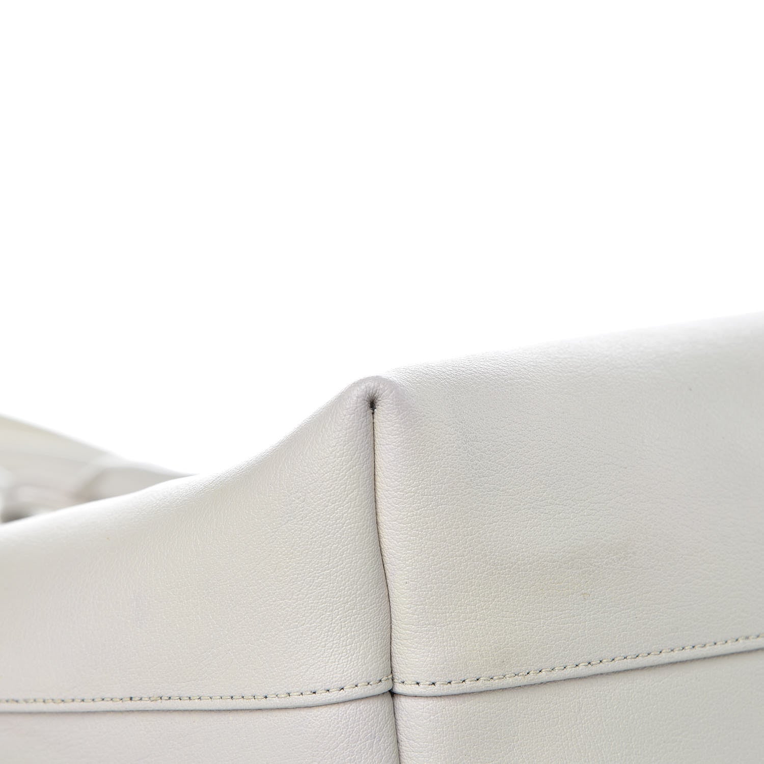 Saint Laurent Calfskin Large Shopping Tote Porcellana 10 of 15