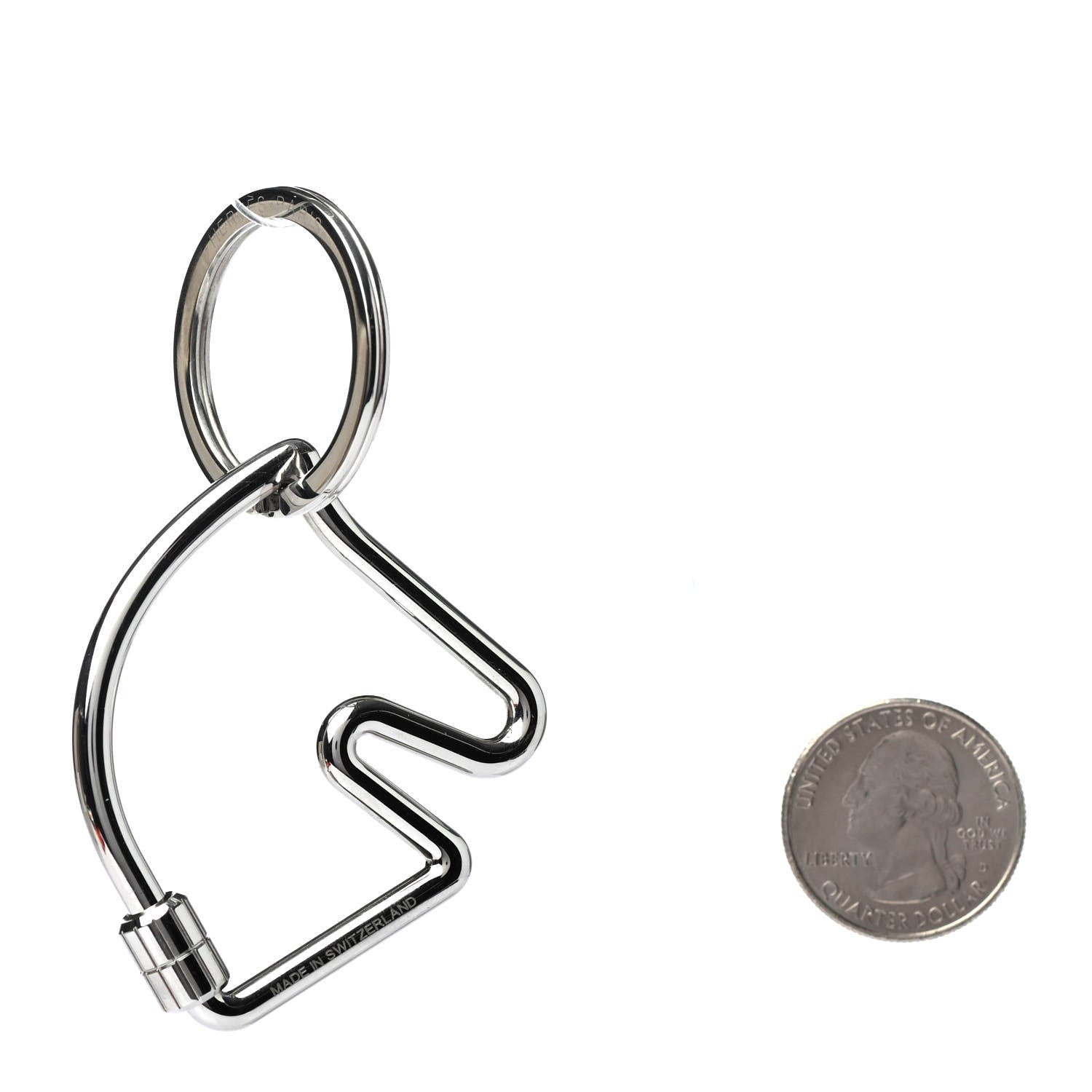 Hermes Palladium Cheval Key Ring 2 of 4