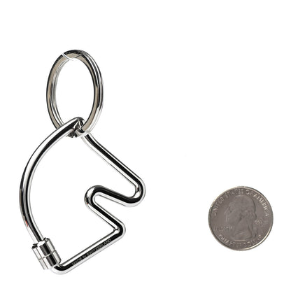 Hermes Palladium Cheval Key Ring 2 of 4
