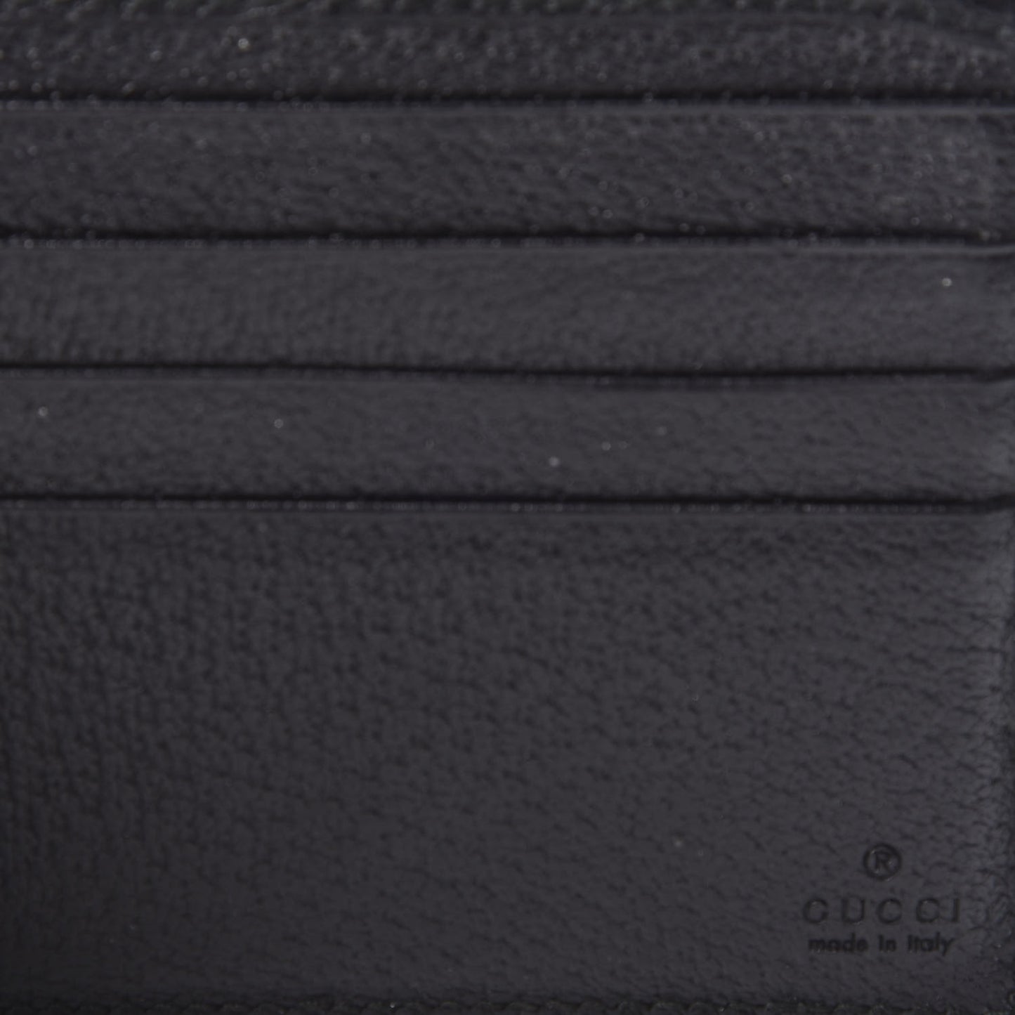 Calfskin Boar Effect GG Marmont Bi-Fold Wallet Black