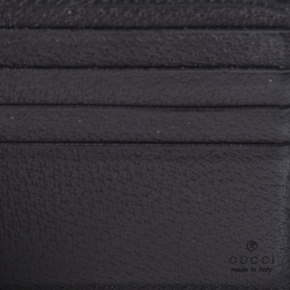 Gucci Calfskin Boar Effect GG Marmont Bi-Fold Wallet Black 9 of 11