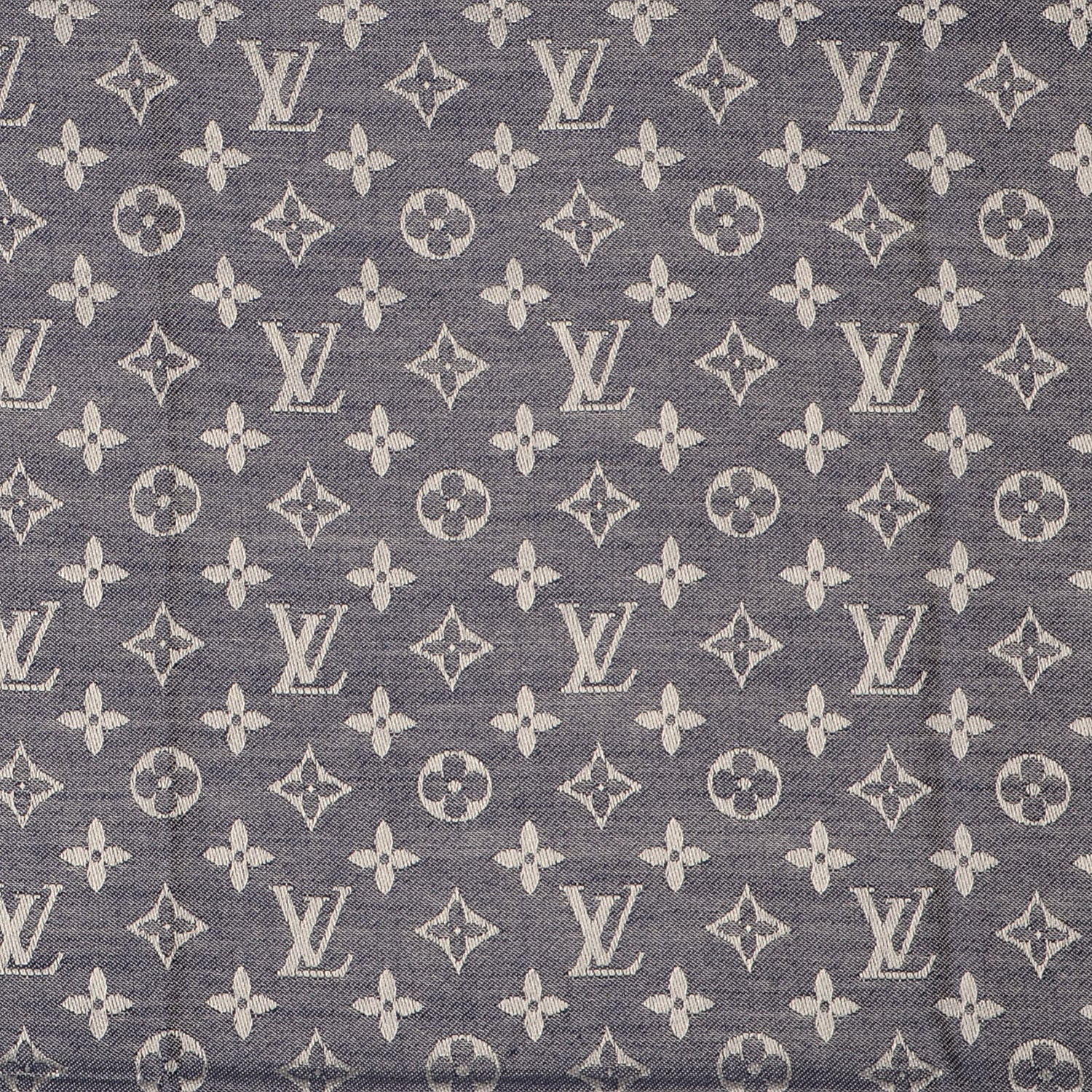 Louis Vuitton Monogram Denim Shawl Blue 1 of 5