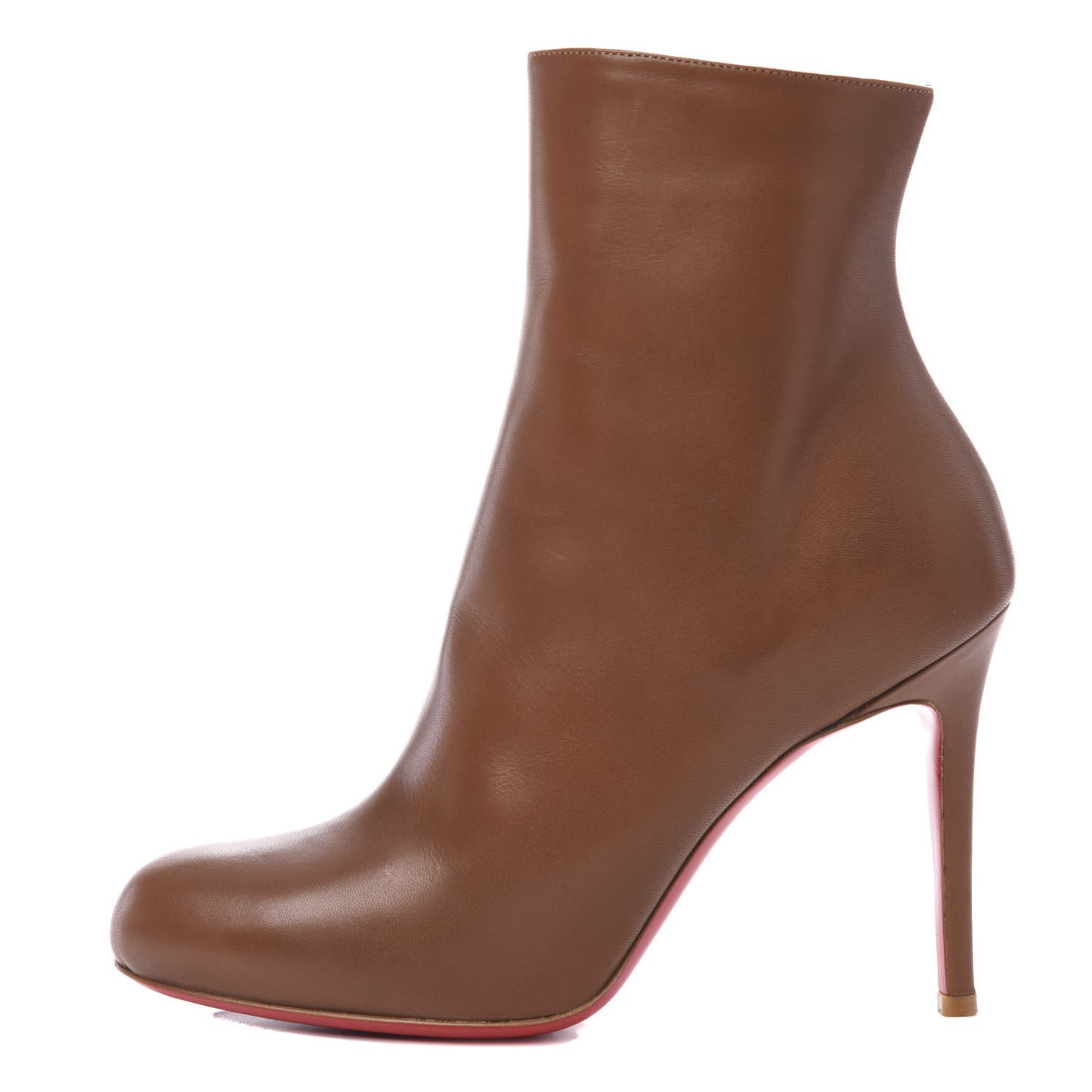 Calfskin VIP Simple Booty 100 Ankle Boots 39 Cuoio