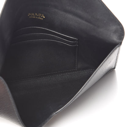 Prada Vitello Move Envelope Wallet Black 5 of 13