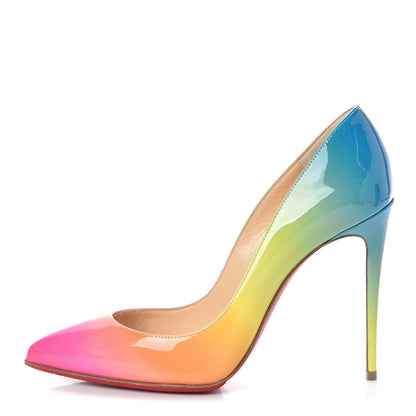Christian Louboutin Patent Sunrise Pigalle Follies 100 Pumps 37 Multicolor 1 of 7
