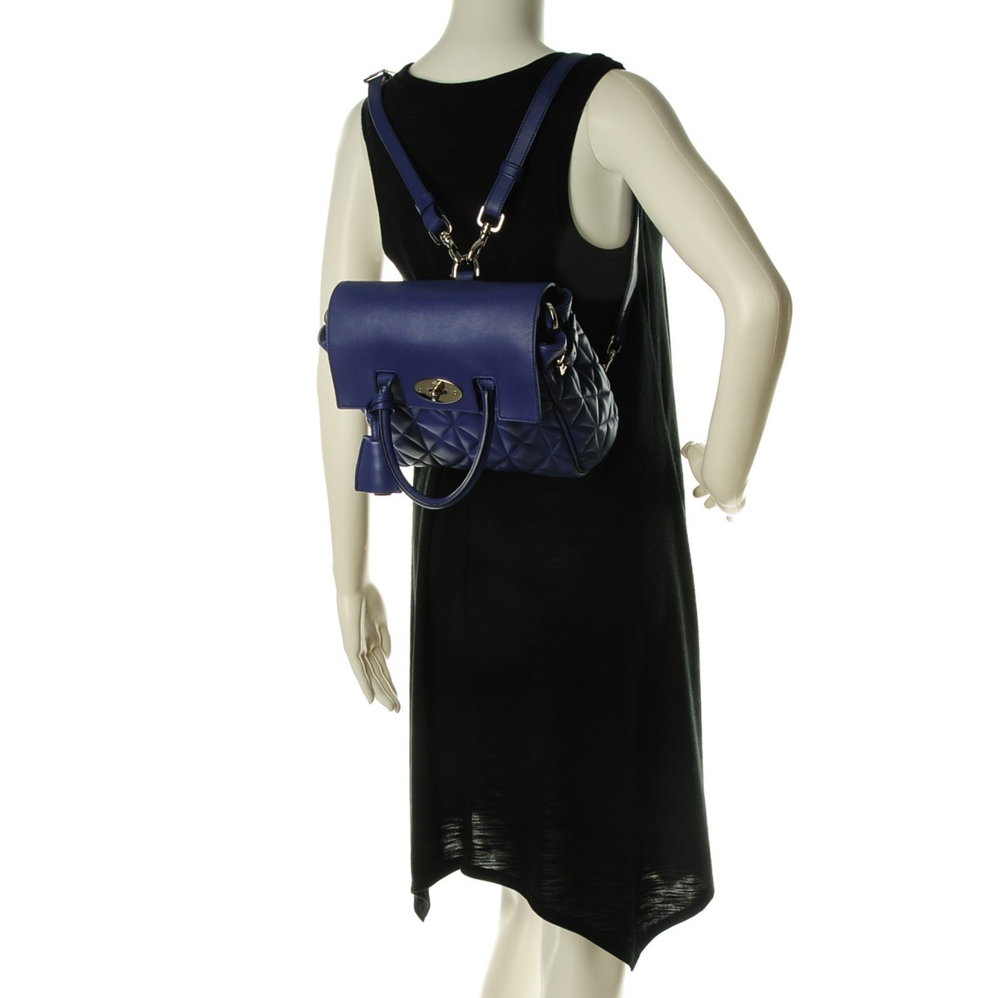 Nappa Quilted Mini Cara Delevingne Convertible Bag Indigo