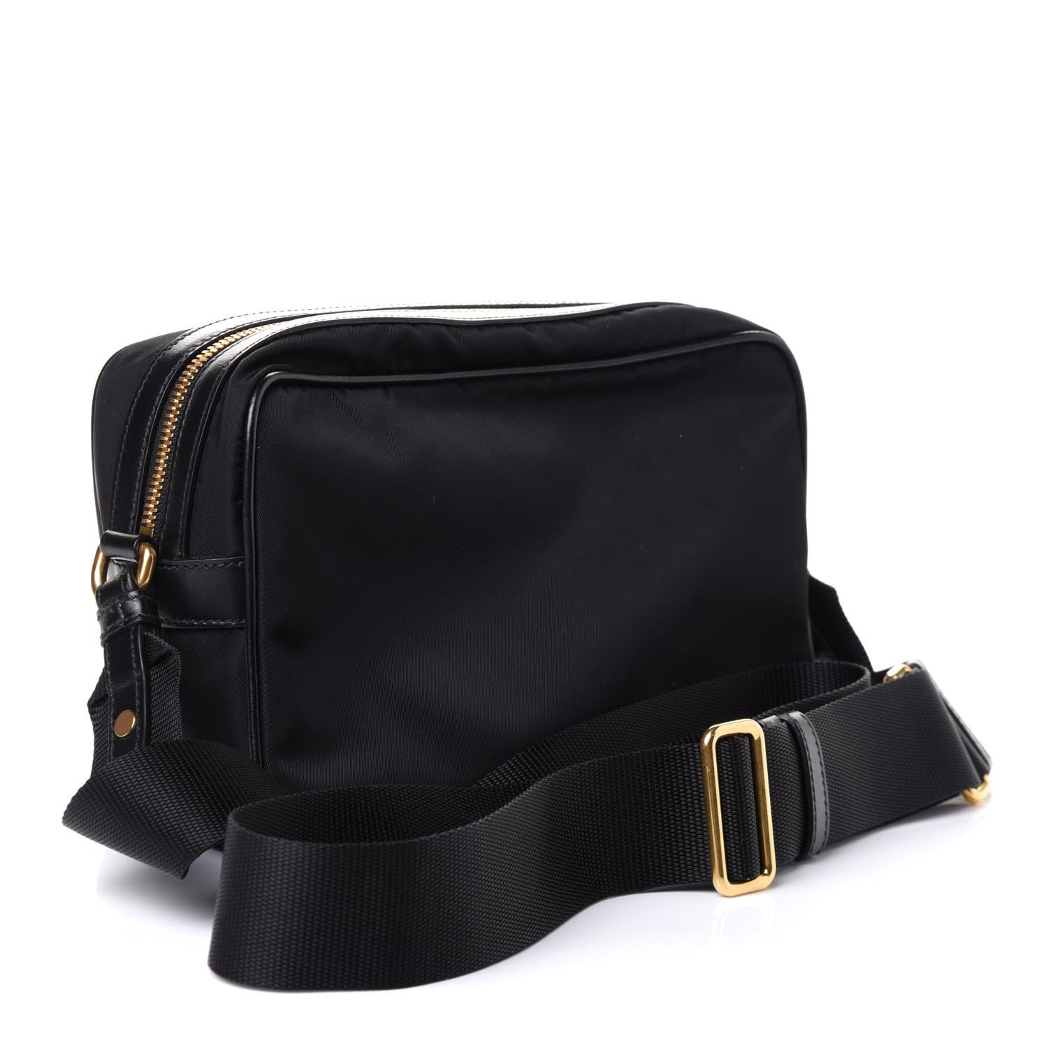Prada Tessuto Nylon Soft Calf Camera Bag Black 2 of 4