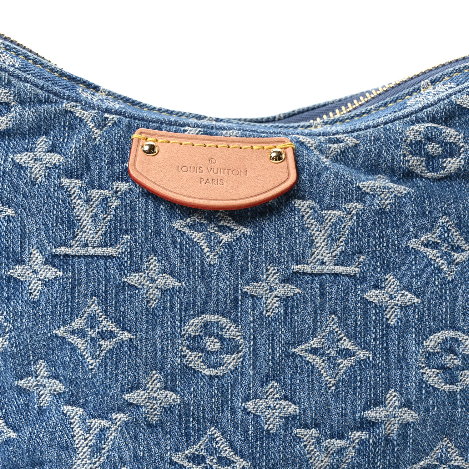 Louis Vuitton Monogram Denim Croissant MM Blue 8 of 10