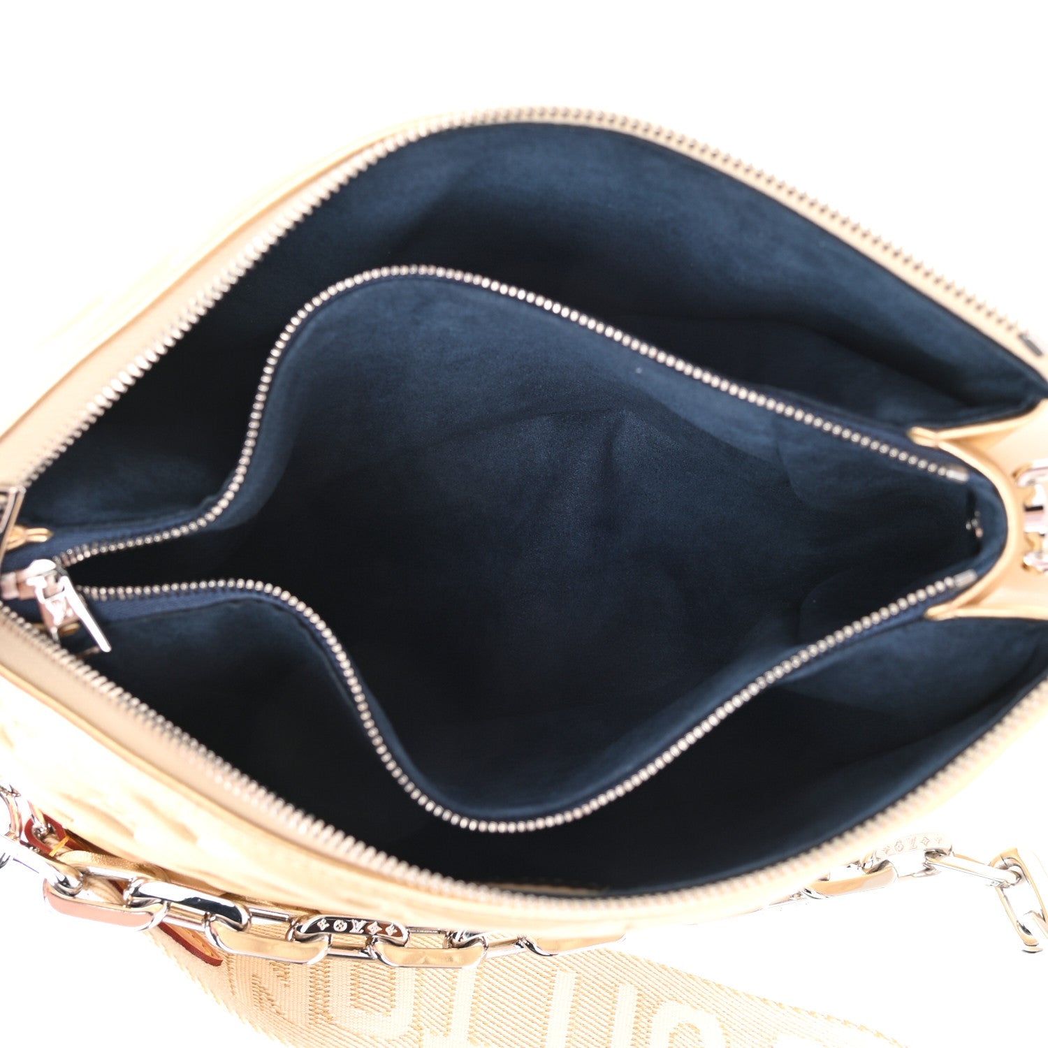 Louis Vuitton Lambskin Embossed Monogram Coussin PM Gold 7 of 12