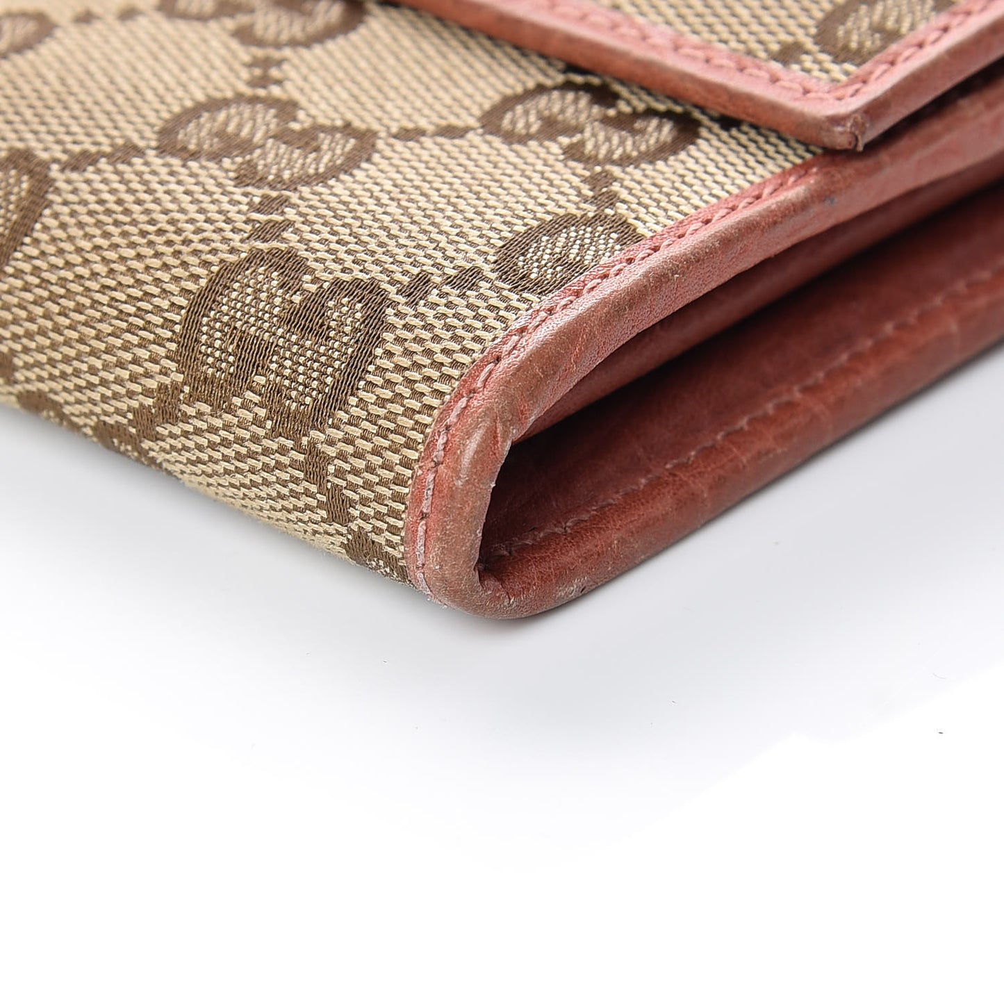 Monogram Continental Flap Wallet Coral