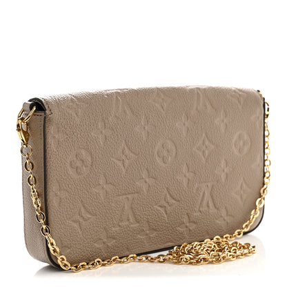 Louis Vuitton Empreinte Pochette Felicie Chain Wallet Tourterelle 4 of 13