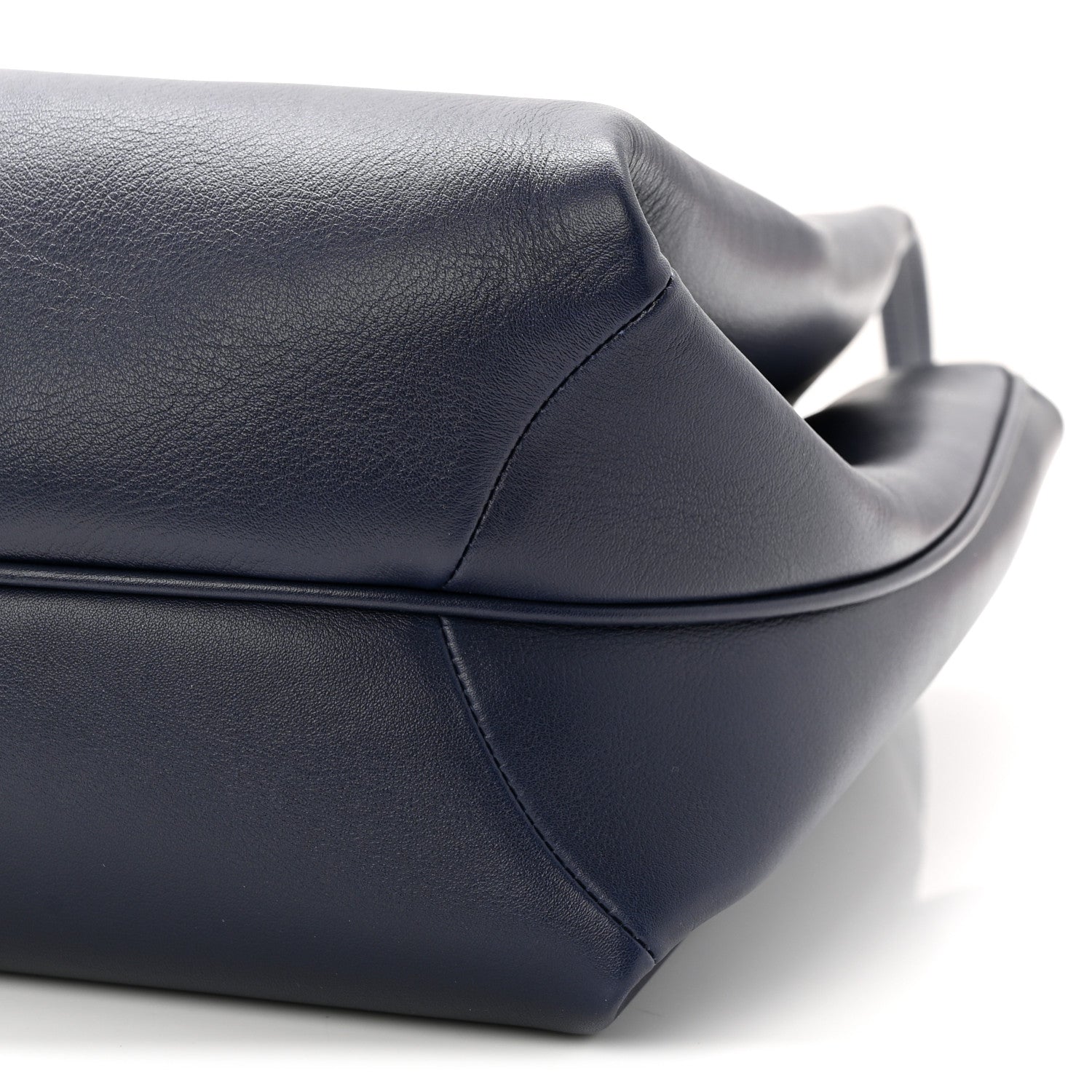 Salvatore Ferragamo Calfskin Large New Line Tote Navy Blue 10 of 10