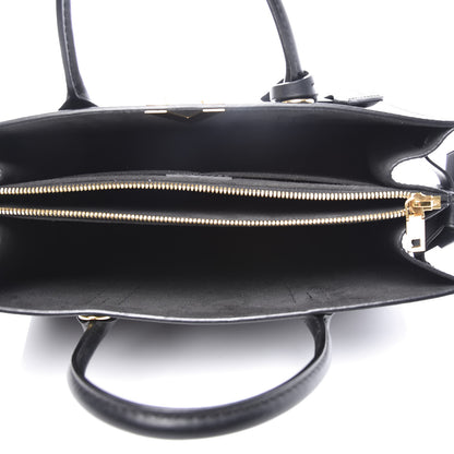 Louis Vuitton Monogram Cuir Plume Very Tote MM Black 4 of 10