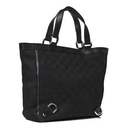 Gucci Monogram Small Abbey Tote Black 2 of 9