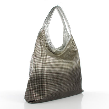 Chanel Metallic Perforated Lambskin Hollywood Hobo Silver 3 of 7