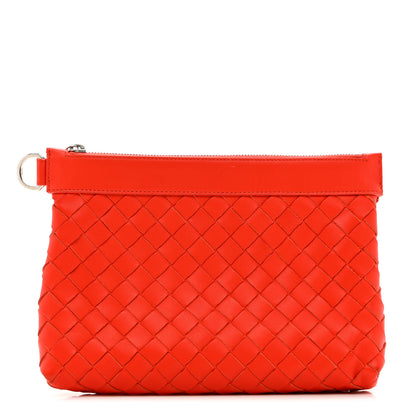 Bottega Veneta Nappa Intrecciato Zip Pouch Vesuvio 1 of 7