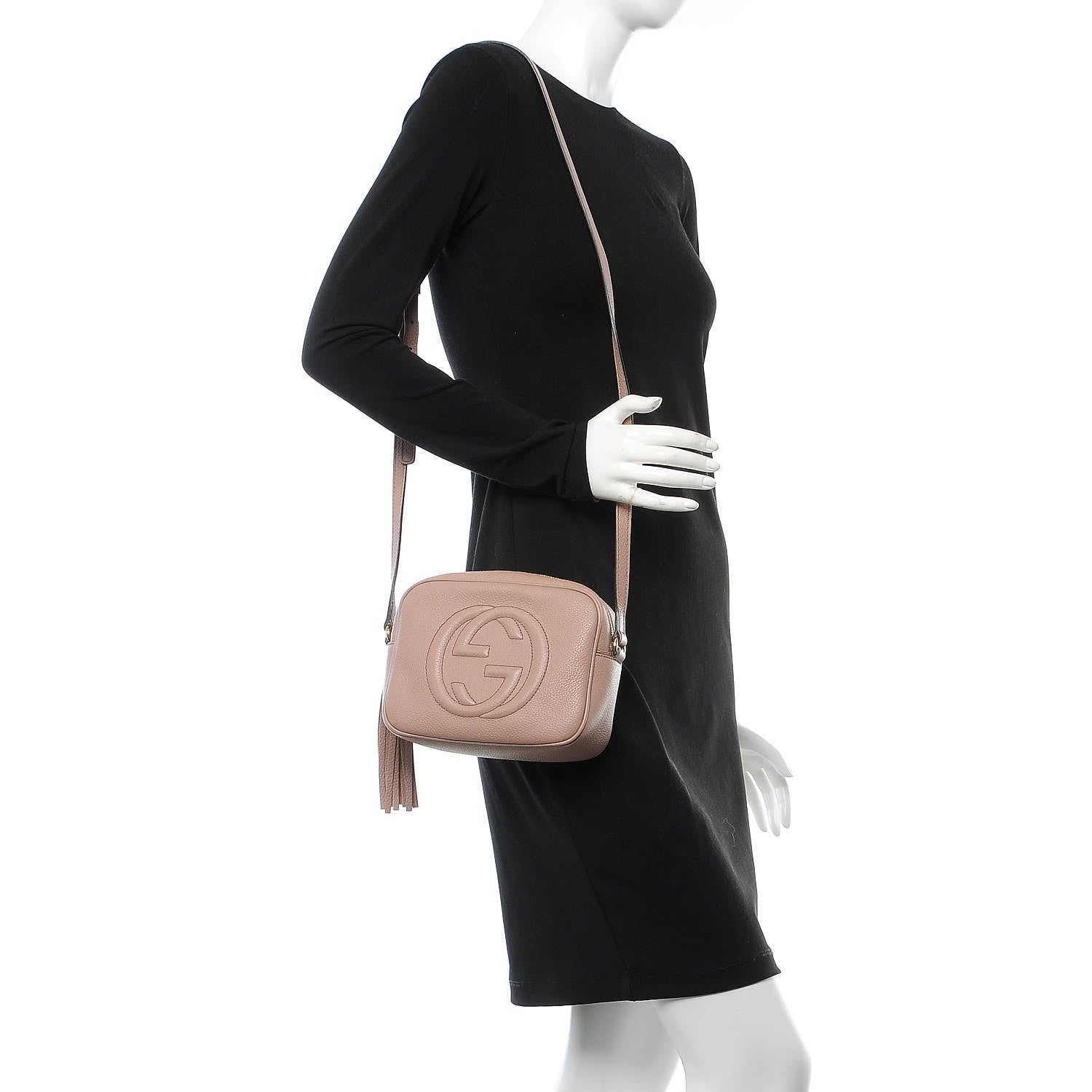 Gucci Cellarius Calfskin Small Soho Disco Bag Dark Cipria 2 of 8