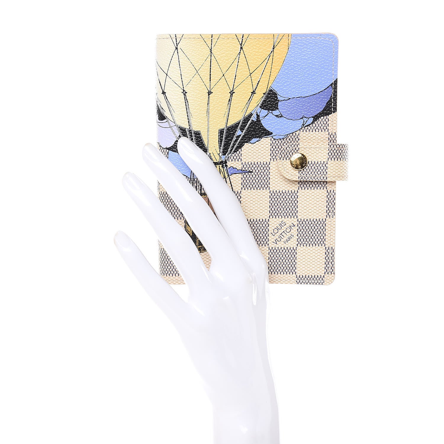 Louis Vuitton Damier Azur Balloon Illustre Small Ring Agenda Cover 2 of 6