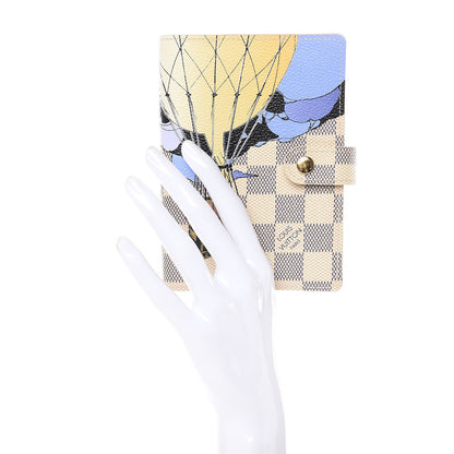 Louis Vuitton Damier Azur Balloon Illustre Small Ring Agenda Cover 2 of 6