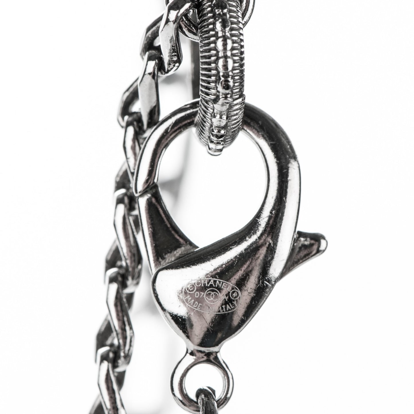 Ruthenium Crystal Ball CC Necklace Black