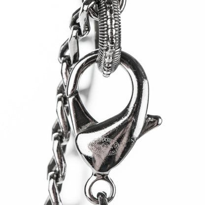 Chanel Ruthenium Crystal Ball CC Necklace Black 6 of 6
