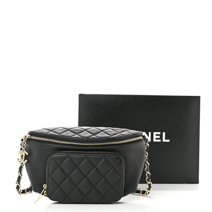 Chanel Caviar Quilted Business Affinity Waist Belt Bag Black 11 of 11