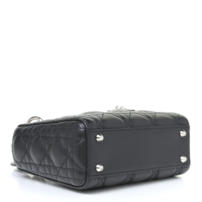 Christian Dior Lambskin Cannage Mini Lady Dior Black 3 of 4