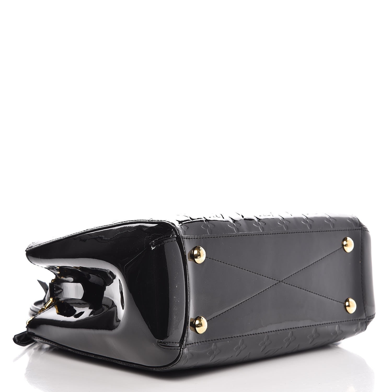 Louis Vuitton Vernis Montaigne MM Black 4 of 7