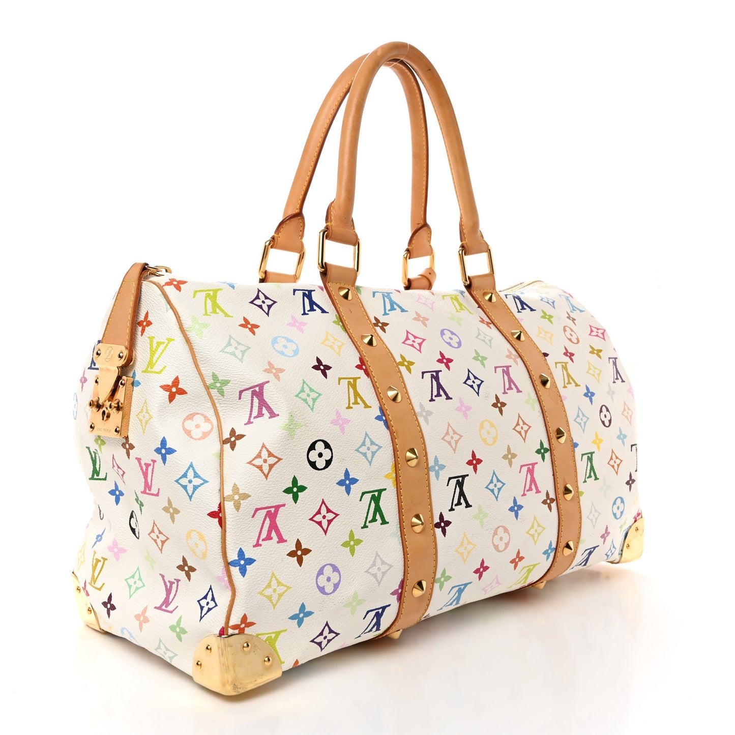 Monogram Multicolor Keepall 45 White