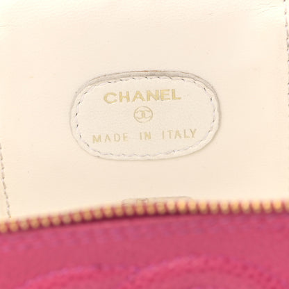 Chanel Caviar Vanity Cosmetic Case Pink 6 of 11
