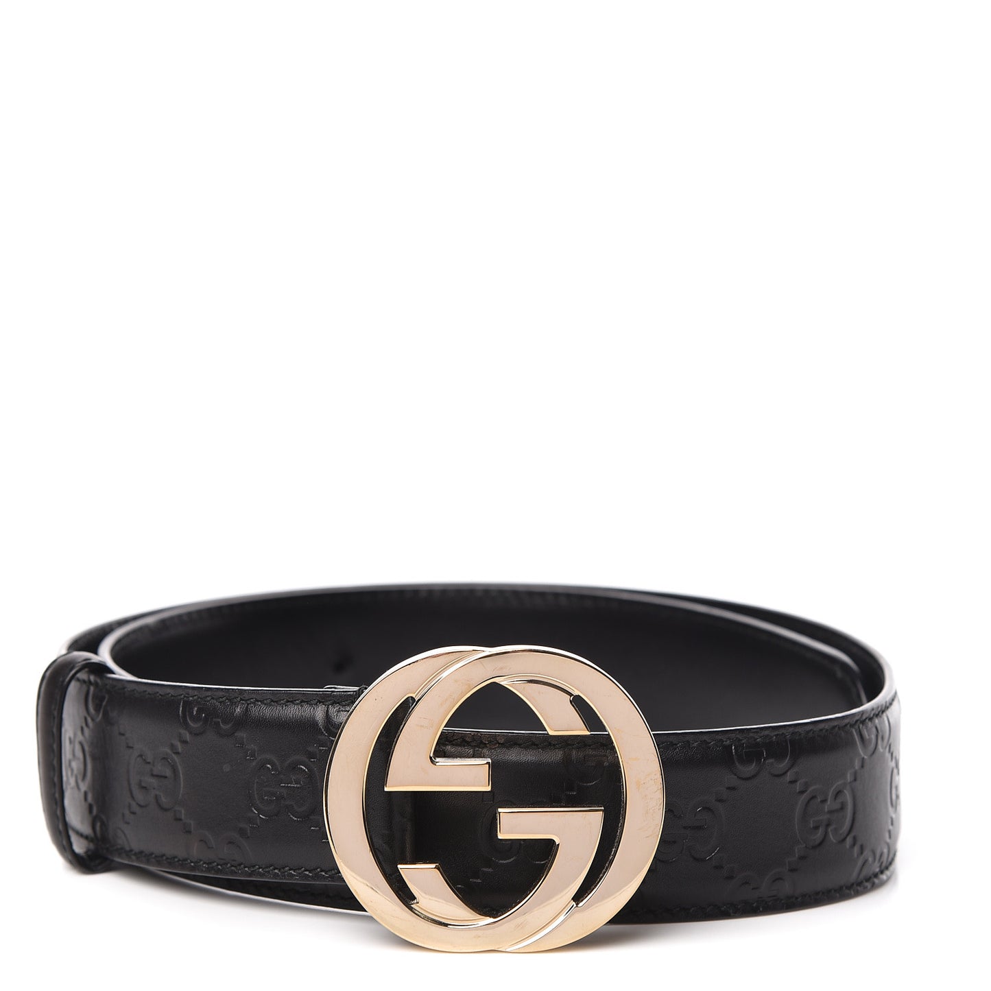 Guccissima Interlocking G 40mm Belt 85 34 Black