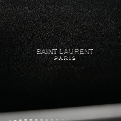 Saint Laurent Calfskin Crocodile Embossed Baby Sac De Jour Black 8 of 15