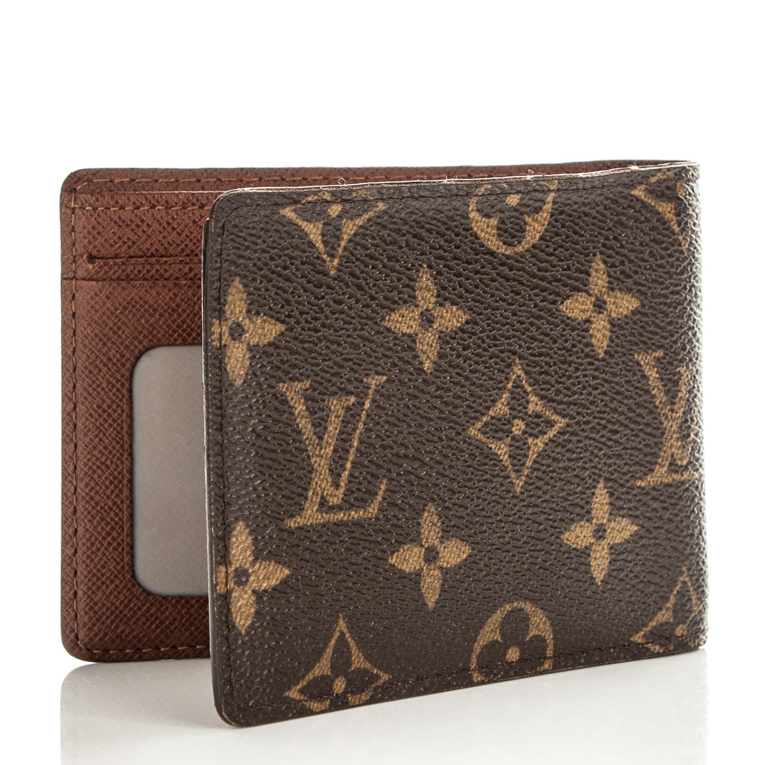Louis Vuitton Monogram Mens Porte-Billets 3 Card Billfold Wallet 3 of 6
