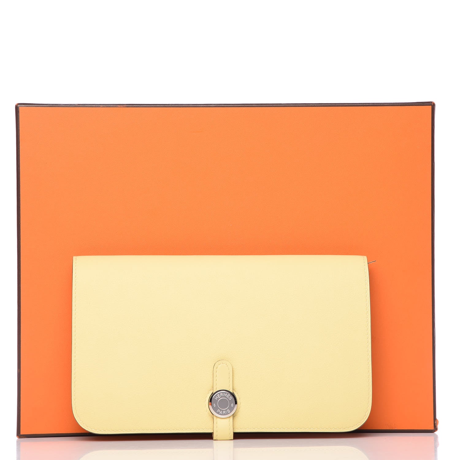 Hermes Swift Dogon Duo Wallet Jaune Poussin 11 of 11