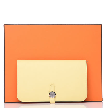 Hermes Swift Dogon Duo Wallet Jaune Poussin 11 of 11