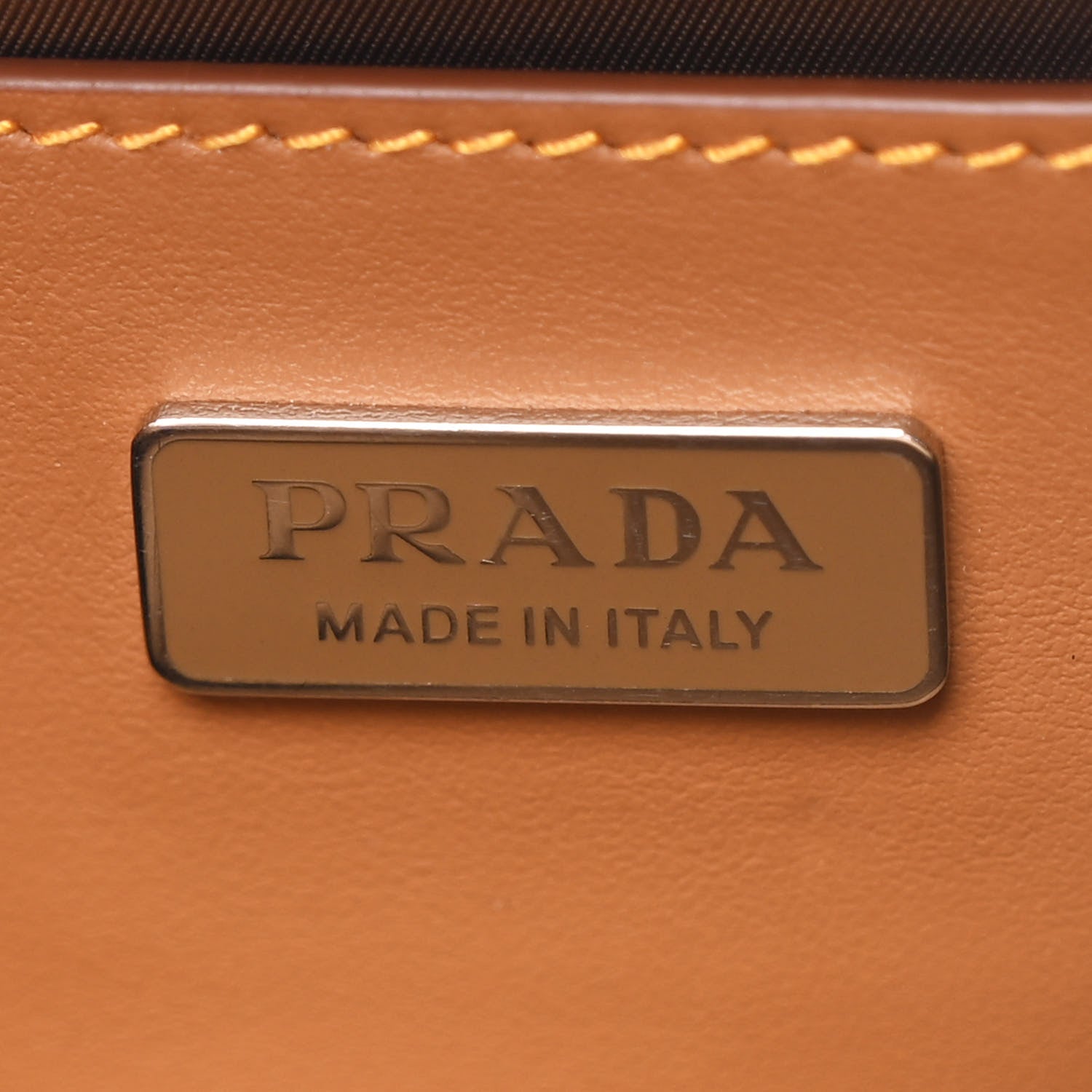 Prada Nylon Re-Edition Travel Pocket Double Zip Shoulder Bag  Tabacco 6 of 9