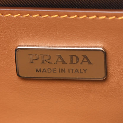 Prada Nylon Re-Edition Travel Pocket Double Zip Shoulder Bag  Tabacco 6 of 9