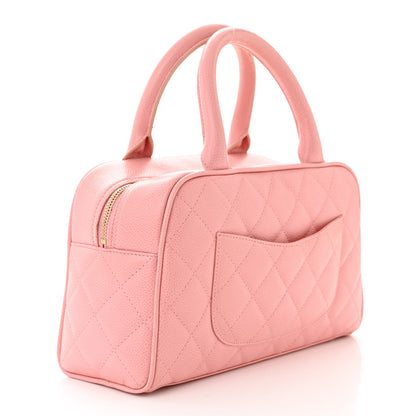 Chanel Caviar Quilted Small Bowler Pink 3 of 11