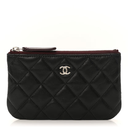 Chanel Lambskin Quilted Small Cosmetic Case Black 1 of 8