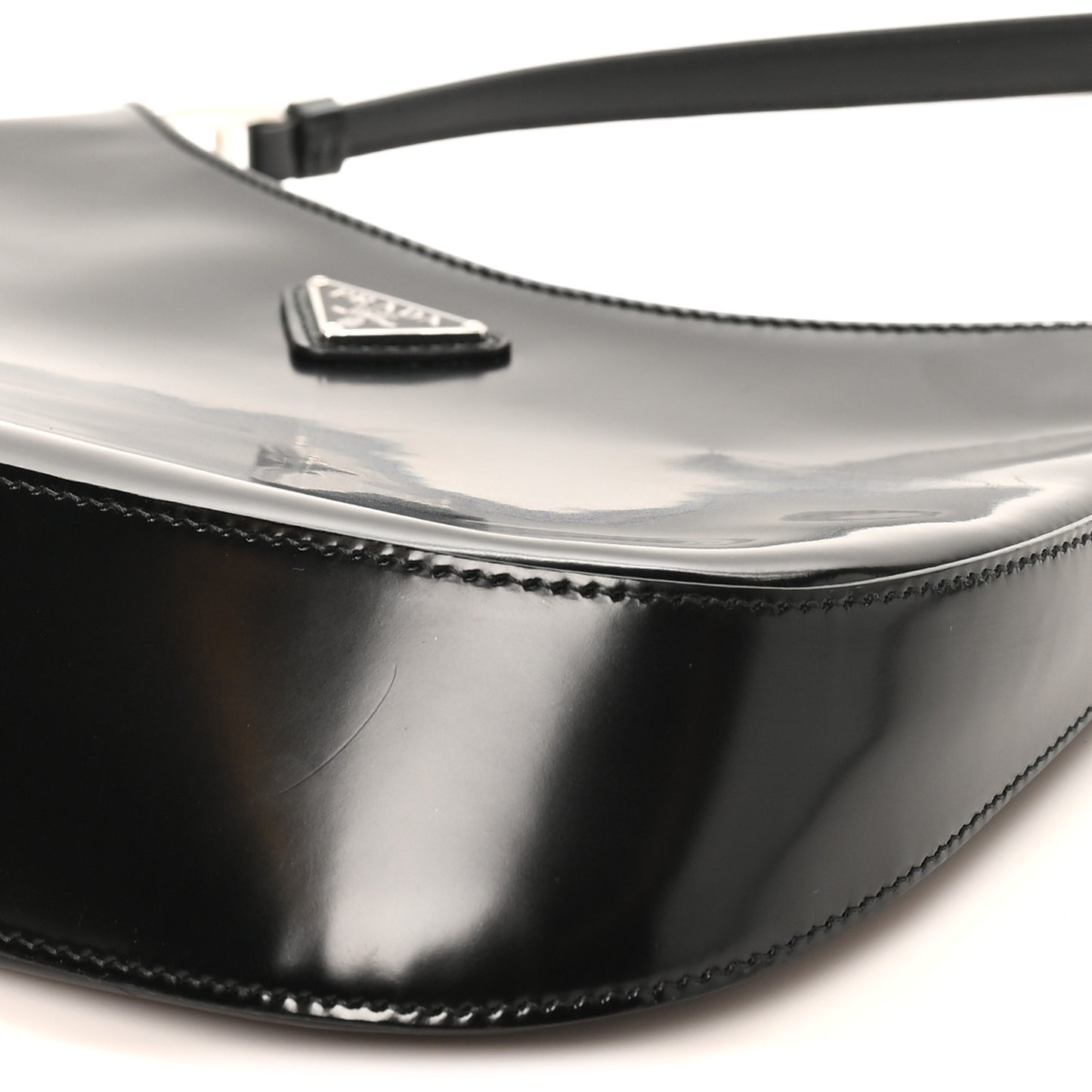 Spazzolato Cleo Shoulder Bag Black