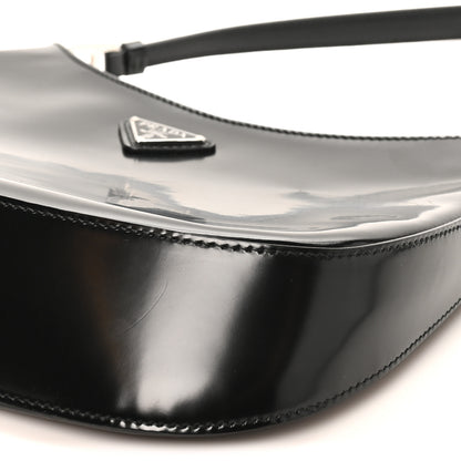 Prada Spazzolato Cleo Shoulder Bag Black 9 of 9