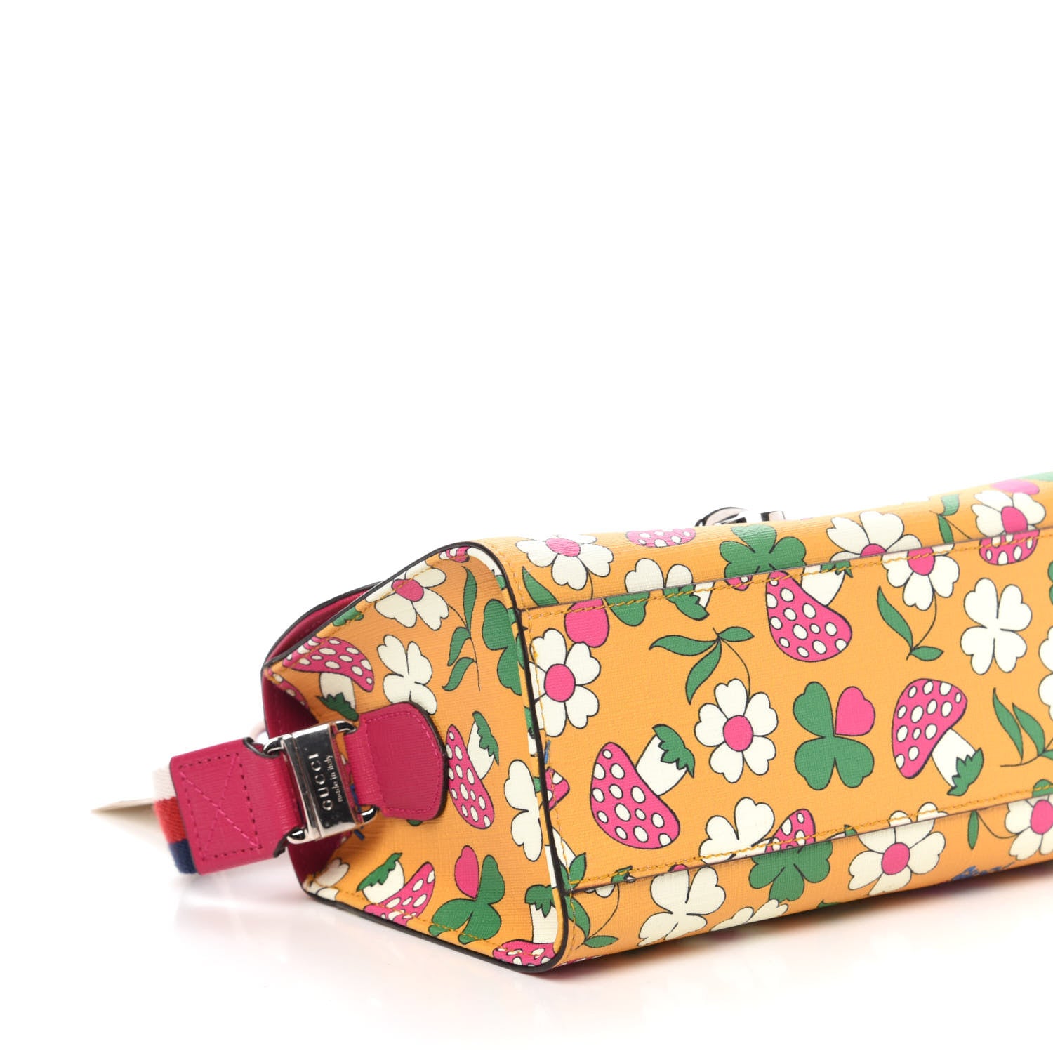 Gucci Canvas Childrens Flower Mushroom Print Shoulder Bag 9 of 11